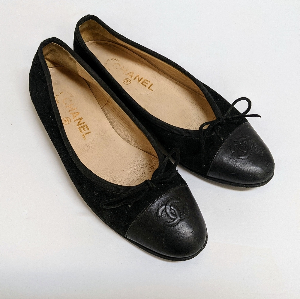 💯% Authentic CHANEL Ballet Flats Size EU 37.5